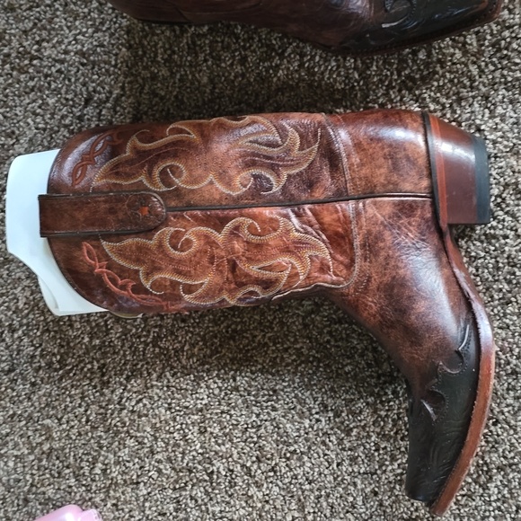 Women's clay Santa fe cowboy boots - Picture 4 of 11
